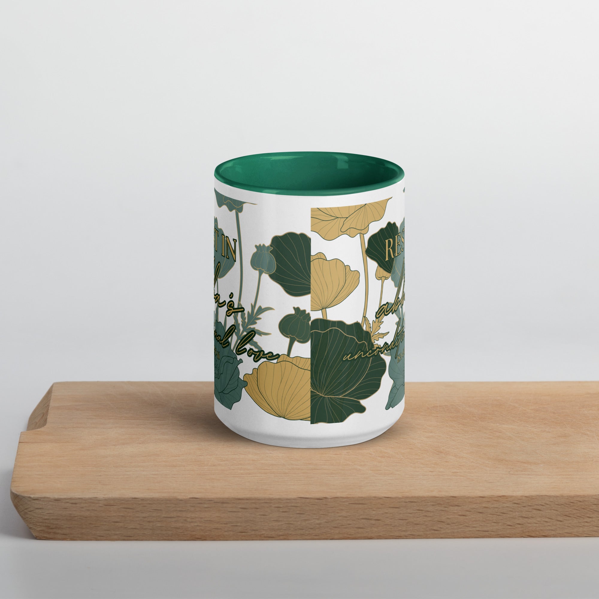 Unconditional Love Mug - Green Floral