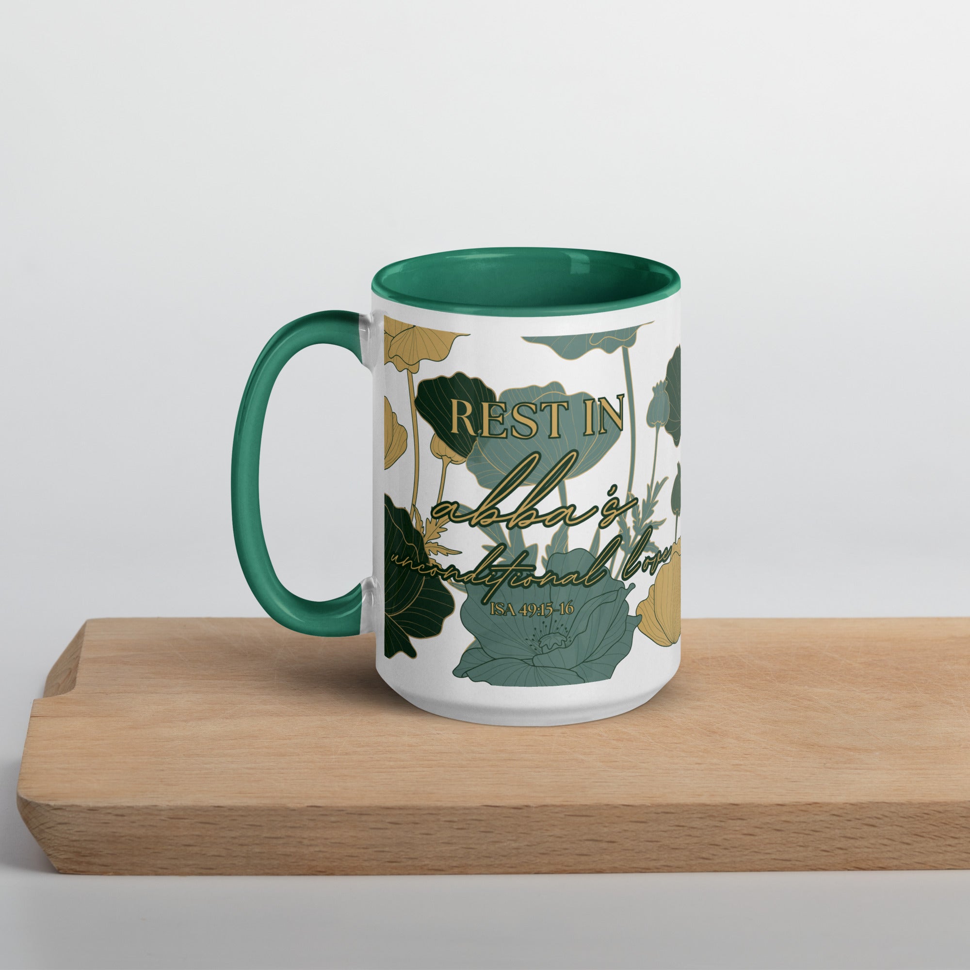 Unconditional Love Mug - Green Floral