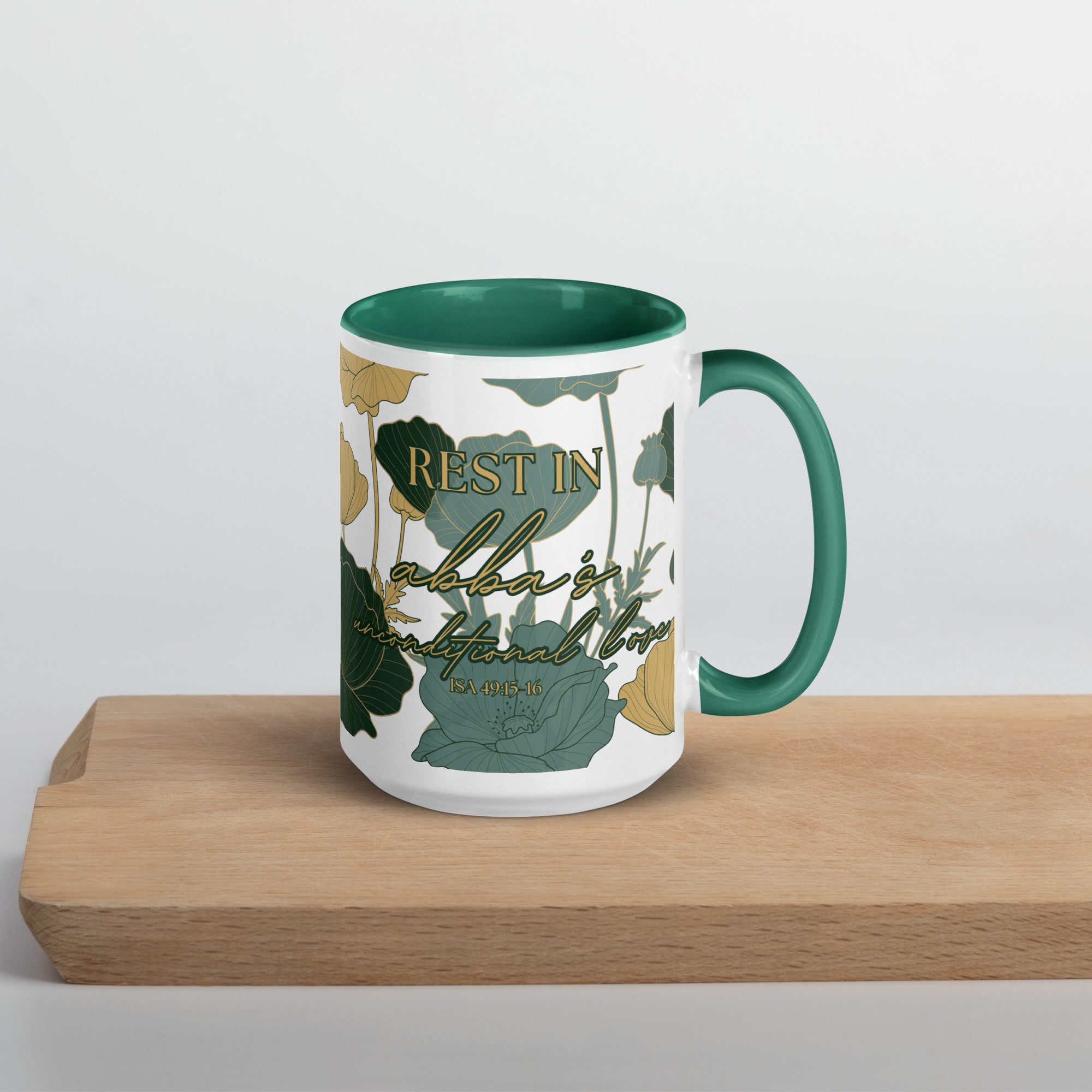 Unconditional Love Mug - Green Floral